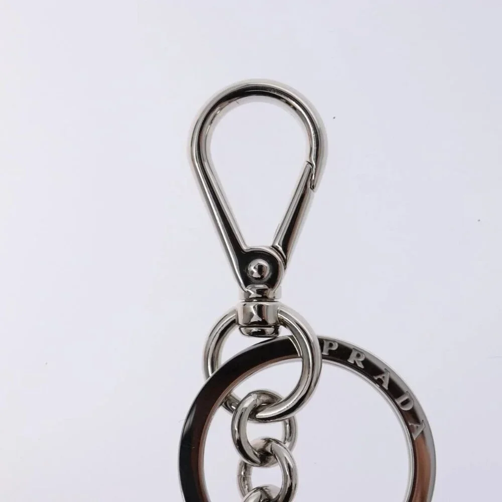 PRADA Key Charm metal Silver Auth